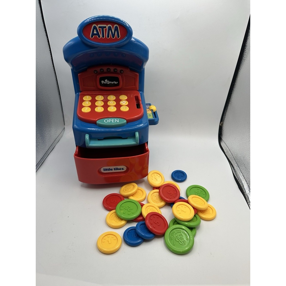 Little Tikes Play ATM Toy with Coins, Teaching Toy... Works!